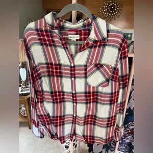 Ava & Viv Multicolor Plaid Shirt
